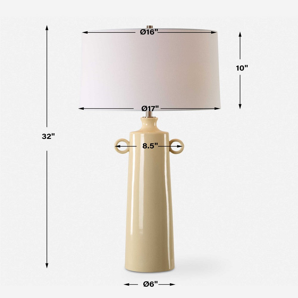 Uttermost Florero Pale Yellow Table Lamp UT-30397