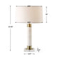 Uttermost Plinth White Marble Table Lamp