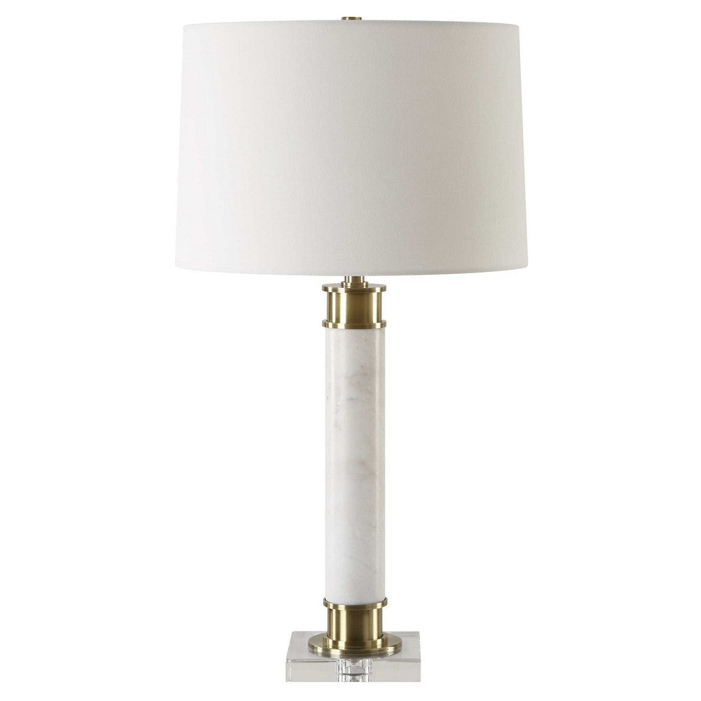Uttermost Plinth White Marble Table Lamp UT-30401-1