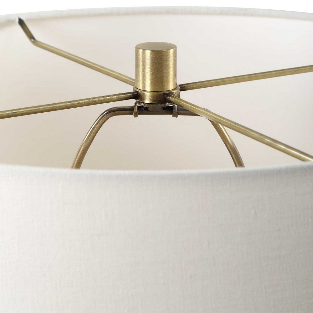 Uttermost Plinth White Marble Table Lamp UT-30401-1