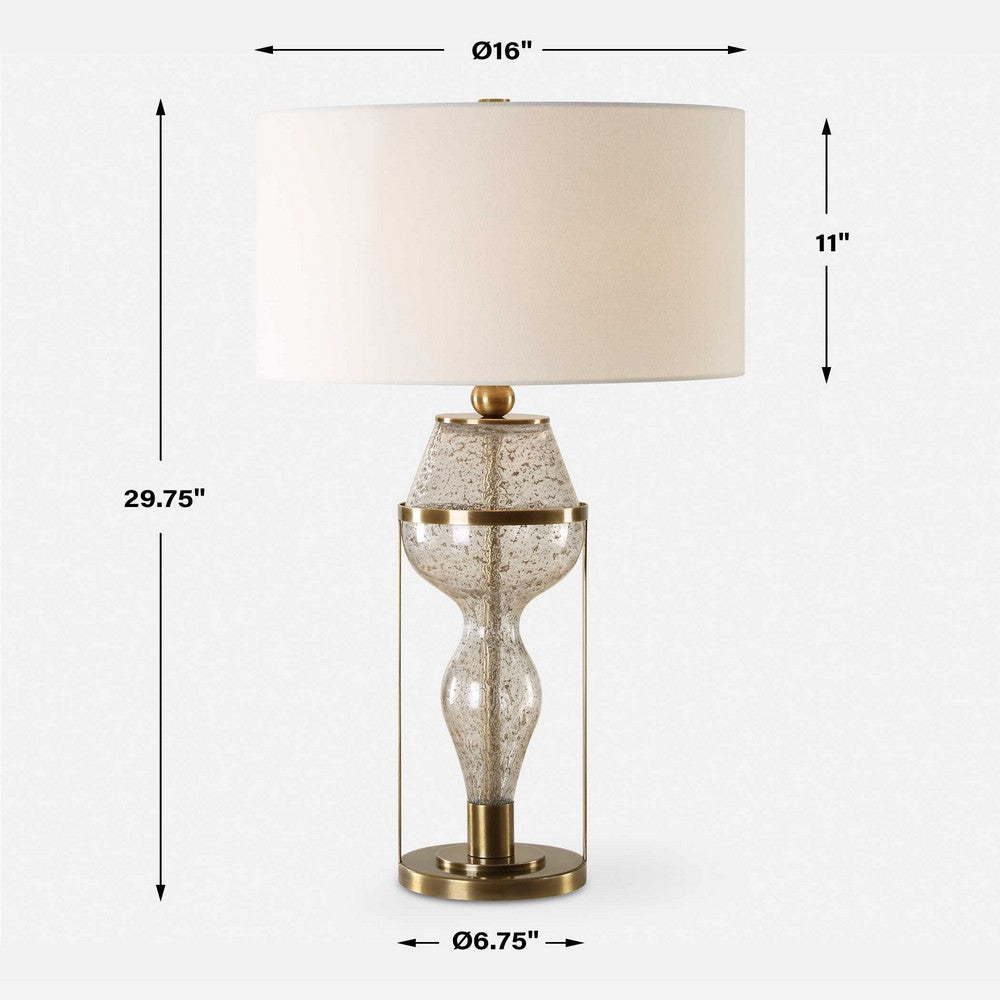 Uttermost Out Of Time Seeded Glass Table Lamp UT-30405