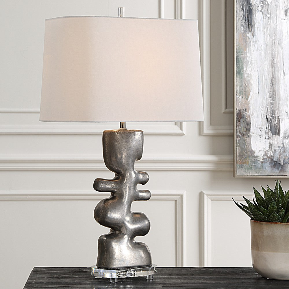 Uttermost Free Flowing Nickel Table Lamp UT-30408-1