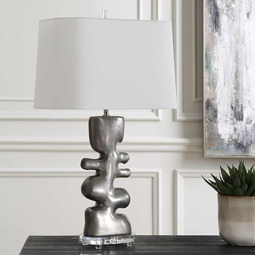 Uttermost Free Flowing Nickel Table Lamp UT-30408-1