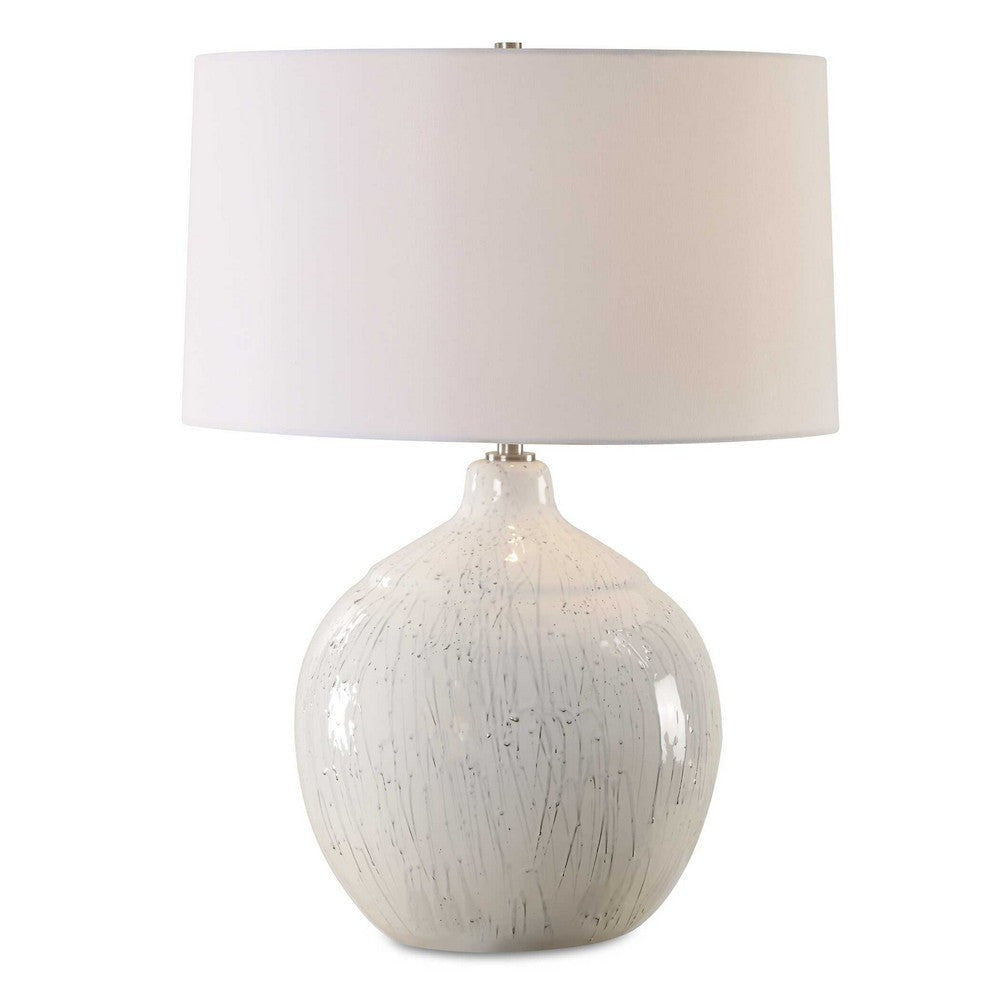 Uttermost Dribble White Glaze Table Lamp UT-30411