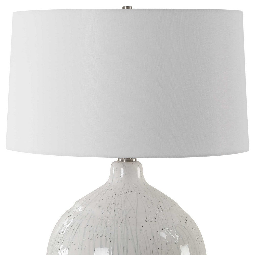 Uttermost Dribble White Glaze Table Lamp UT-30411