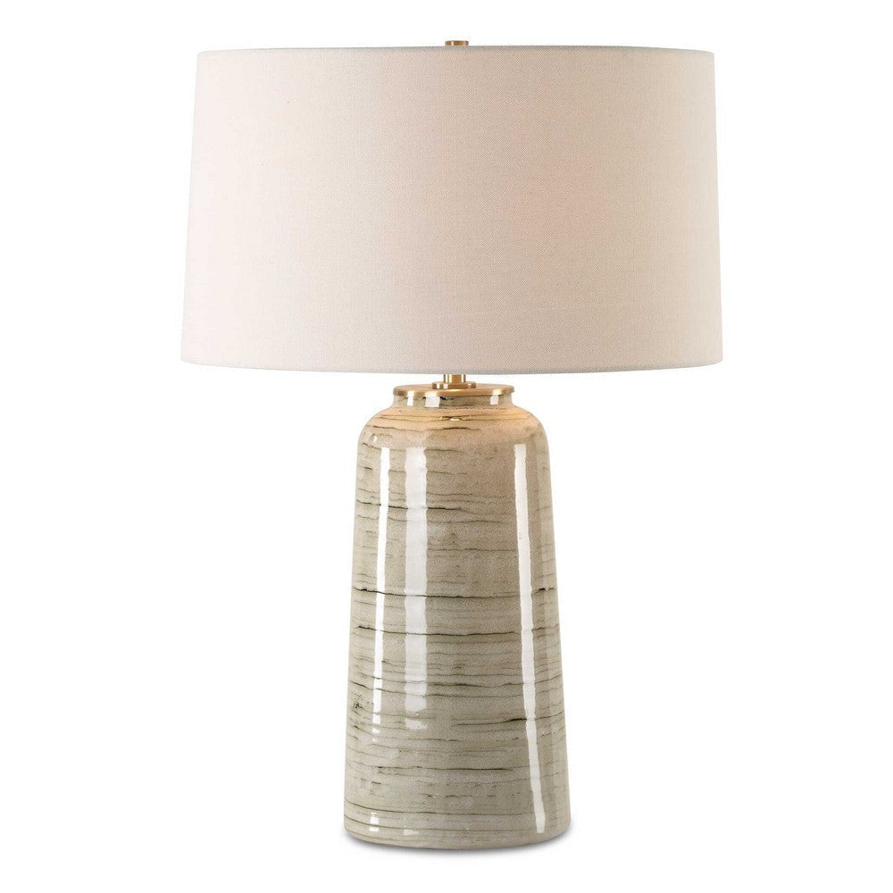 Uttermost Strata Tan Glaze Table Lamp UT-30412