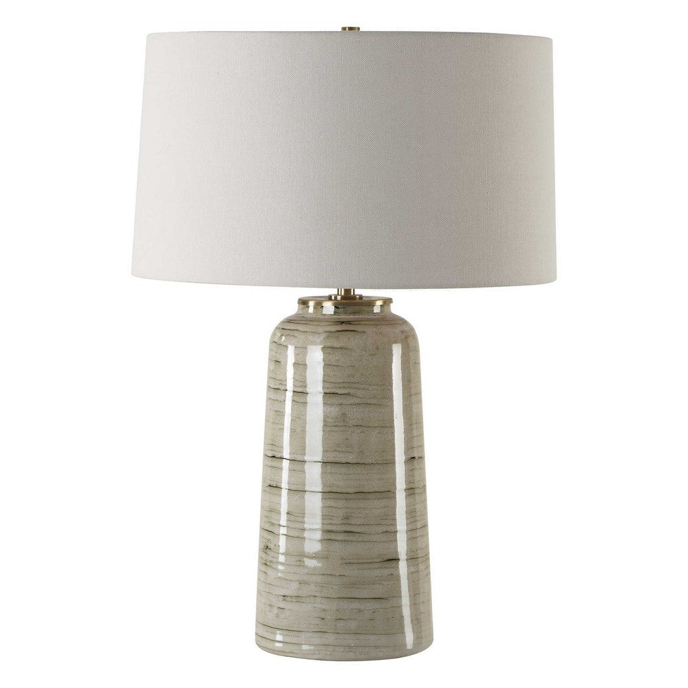 Uttermost Strata Tan Glaze Table Lamp UT-30412