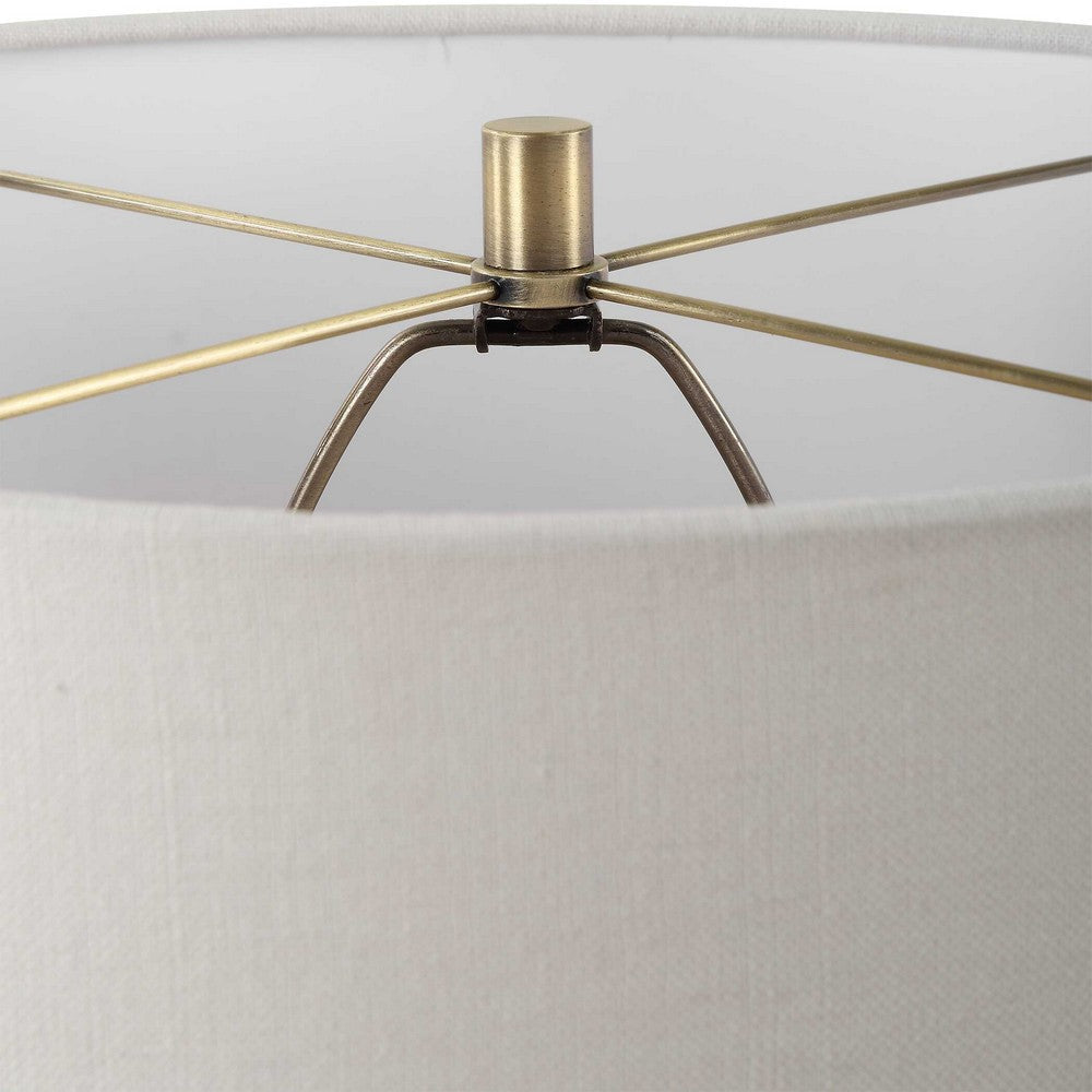 Uttermost Strata Tan Glaze Table Lamp UT-30412