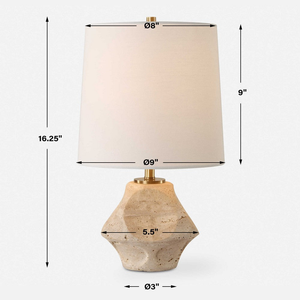 Uttermost Indent Travertine Accent Lamp UT-30414-1