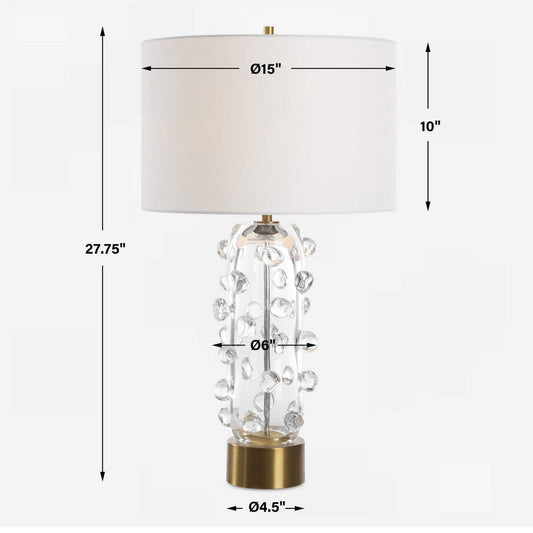 Uttermost Aura Clear Glass Table Lamp