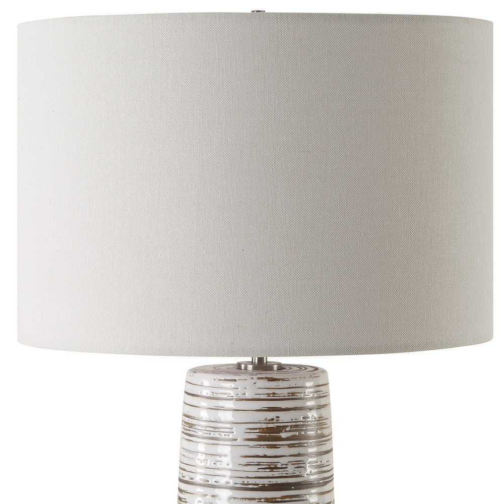 Uttermost Haven White Glaze Table Lamp UT-30426