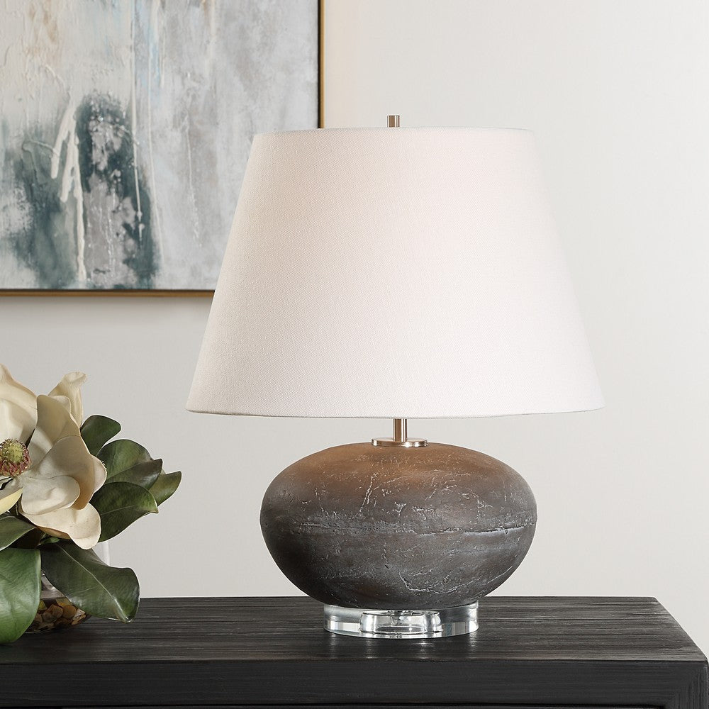 Uttermost Beckley Gray Stone Table Lamp UT-30430-1