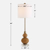 Uttermost Sienna Caramel Glass Buffet Lamp UT-30431-1