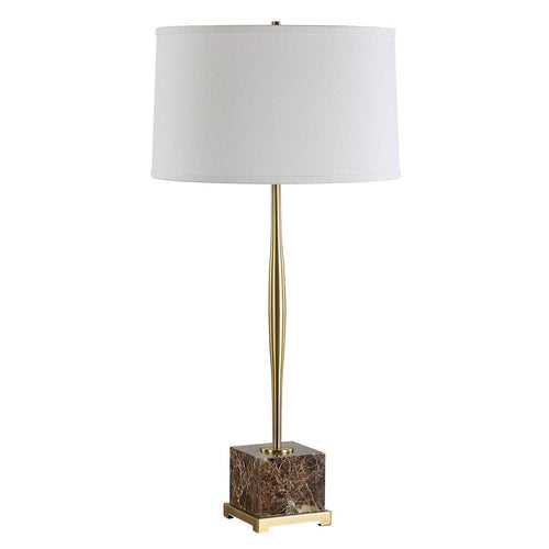 Uttermost Booker Thin Brass Table Lamp