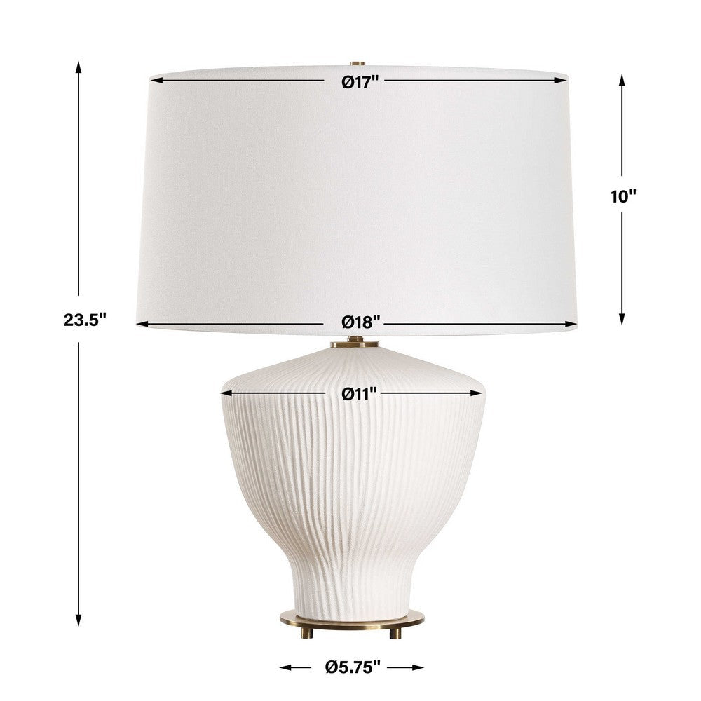 Uttermost Maisie White Table Lamp UT-30446-1