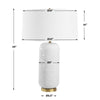 Uttermost Iona White Glaze Table Lamp UT-30450