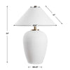 Uttermost Merriton Matt White Table Lamp UT-30451
