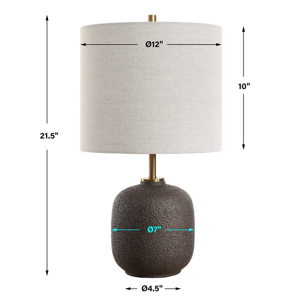 Uttermost Blacktop Textured Buffet Lamp UT-30462-1