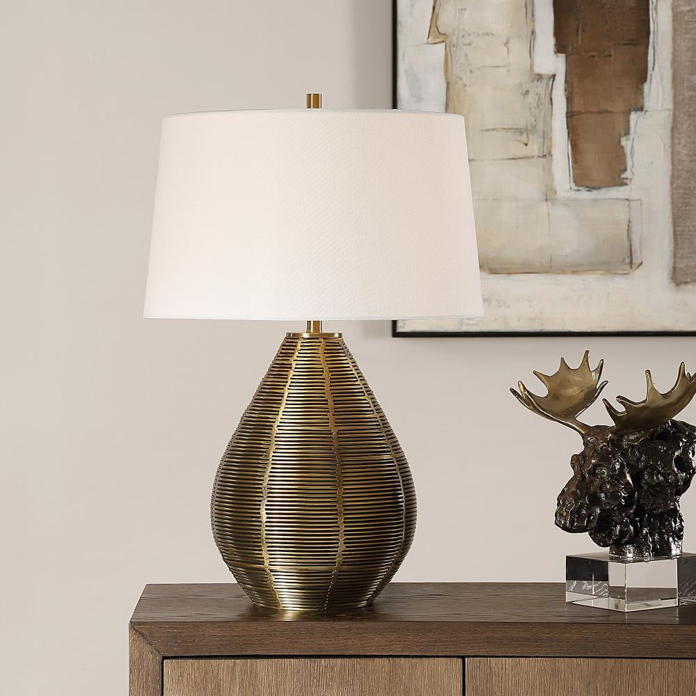 Uttermost Knowles Brass Table Lamp
