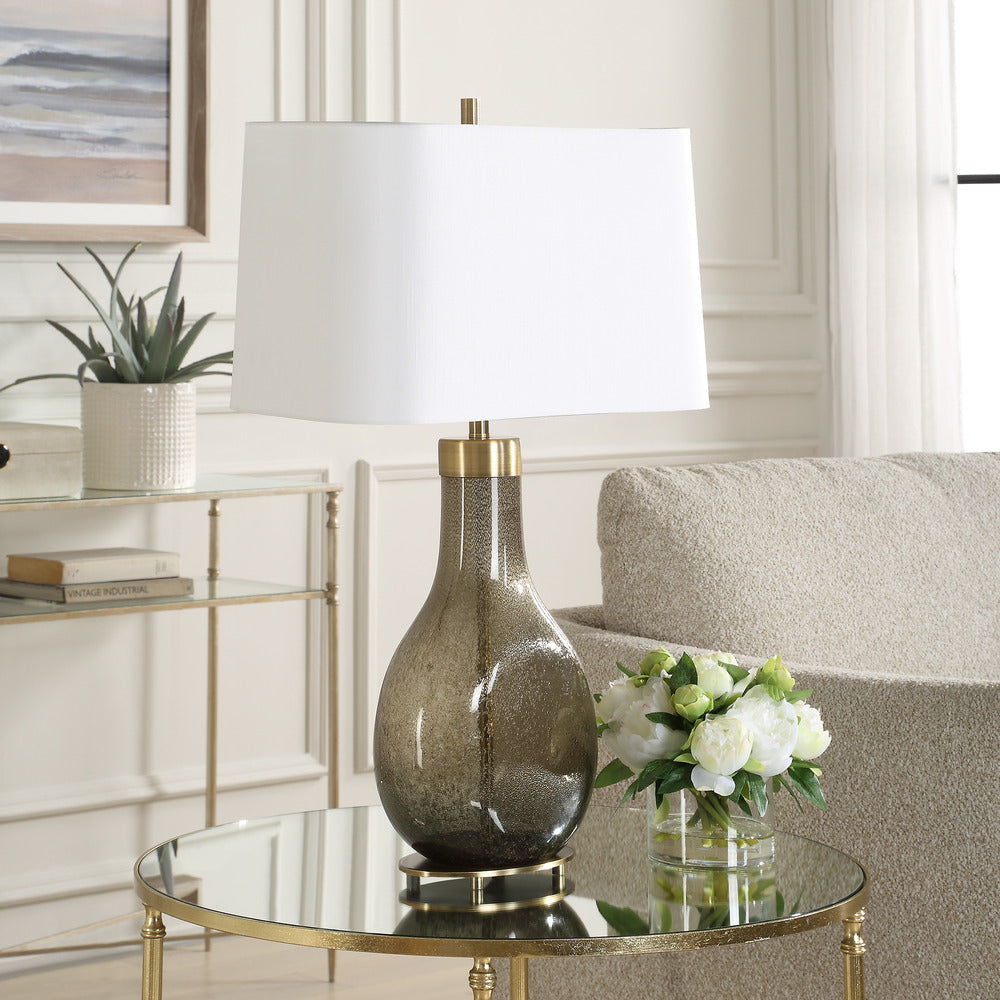 Uttermost Shyla Dark Glass Table Lamp