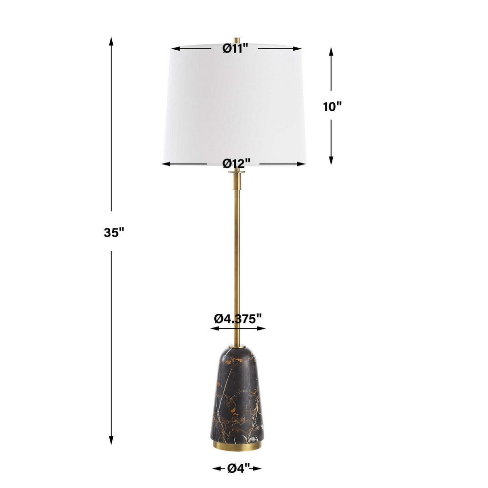 Uttermost Jenson Black Marble Buffet Lamp UT-30467