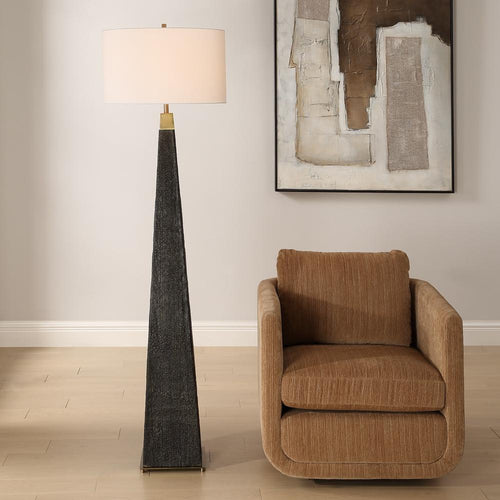 Uttermost Lathey Tapered Floor Lamp
