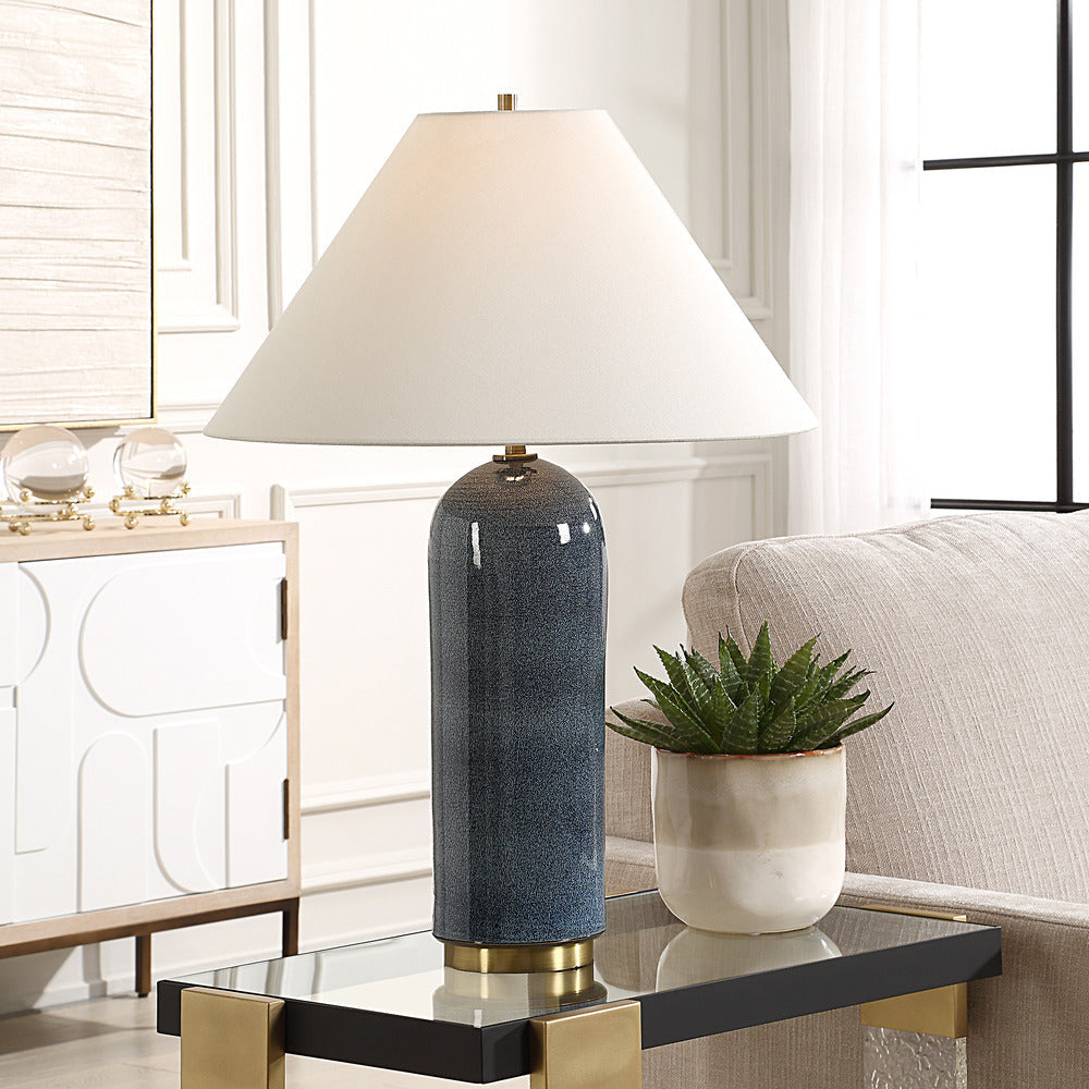 Uttermost Mayetta Deep Blue Table Lamp UT-30474