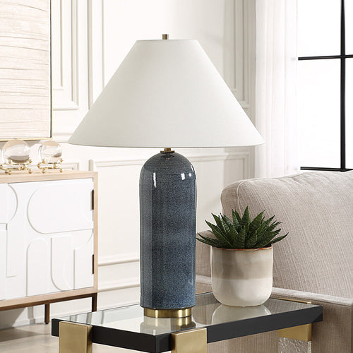 Uttermost Mayetta Deep Blue Table Lamp