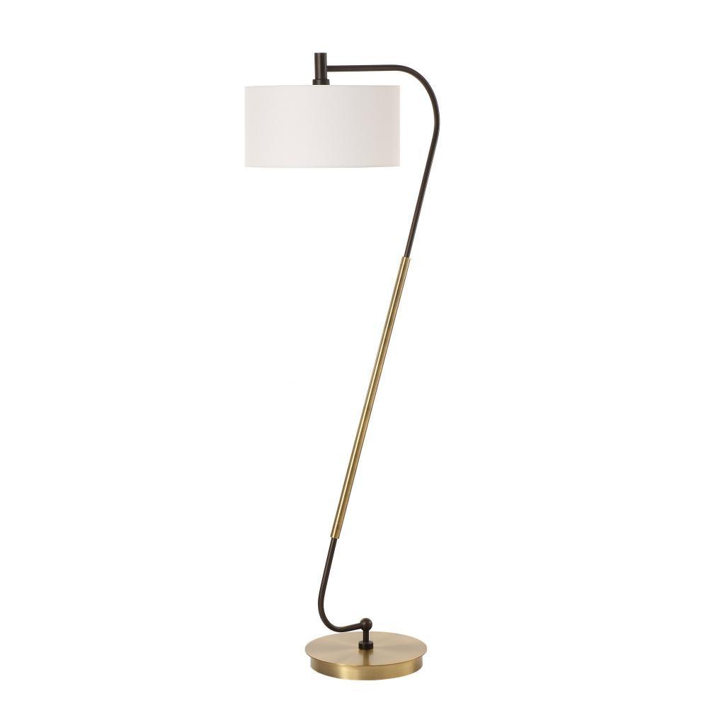 Uttermost Irwin Curved Brass Floor Lamp UT-30476