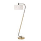 Uttermost Irwin Curved Brass Floor Lamp UT-30476