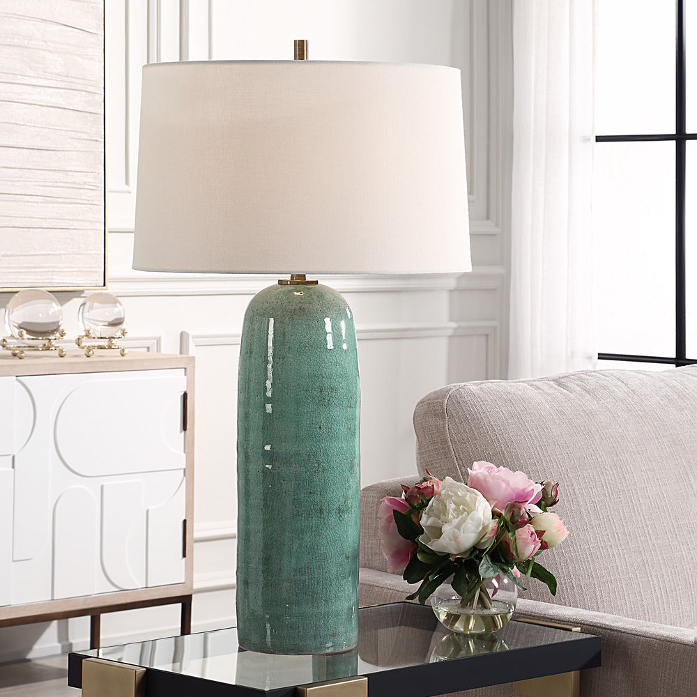 Uttermost Andale Crackled Teal Table Lamp UT-30478