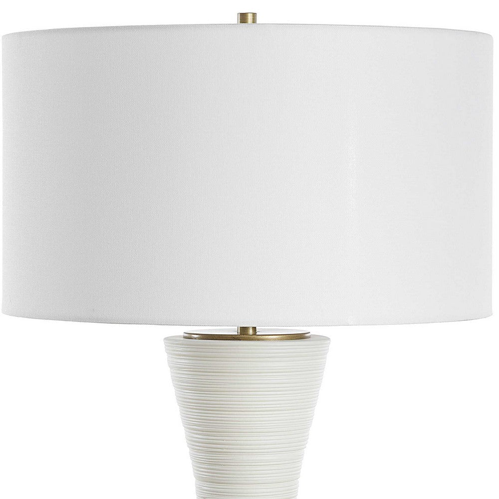 Uttermost Ridgeline Matte White Table Lamp UT-30482