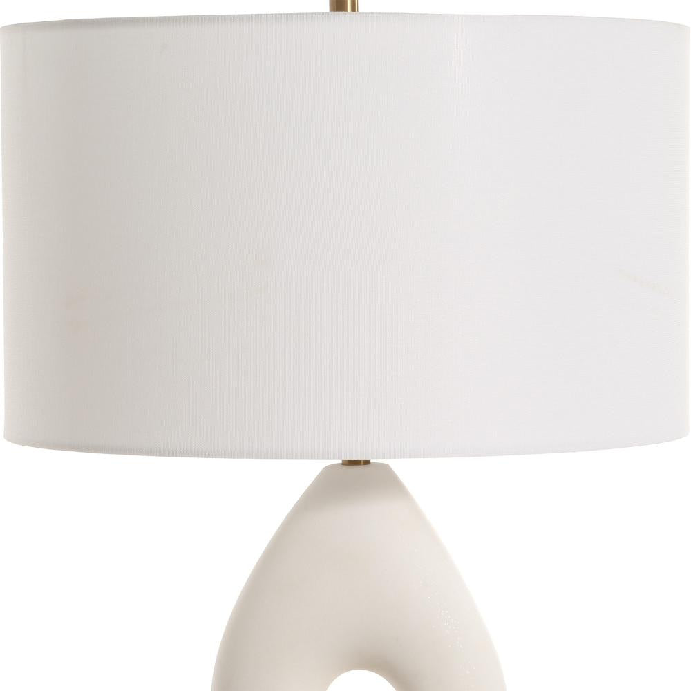Uttermost Meridian Ivory Stone Table Lamp UT-30483