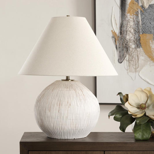 Uttermost Meryl Aged White Table Lamp