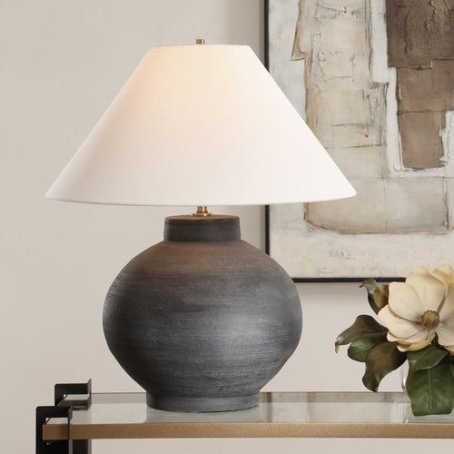 Uttermost Tramore Rustic Charcoal Table Lamp
