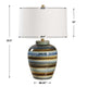 Uttermost Judarn Blue Brown Table Lamp UT-30493