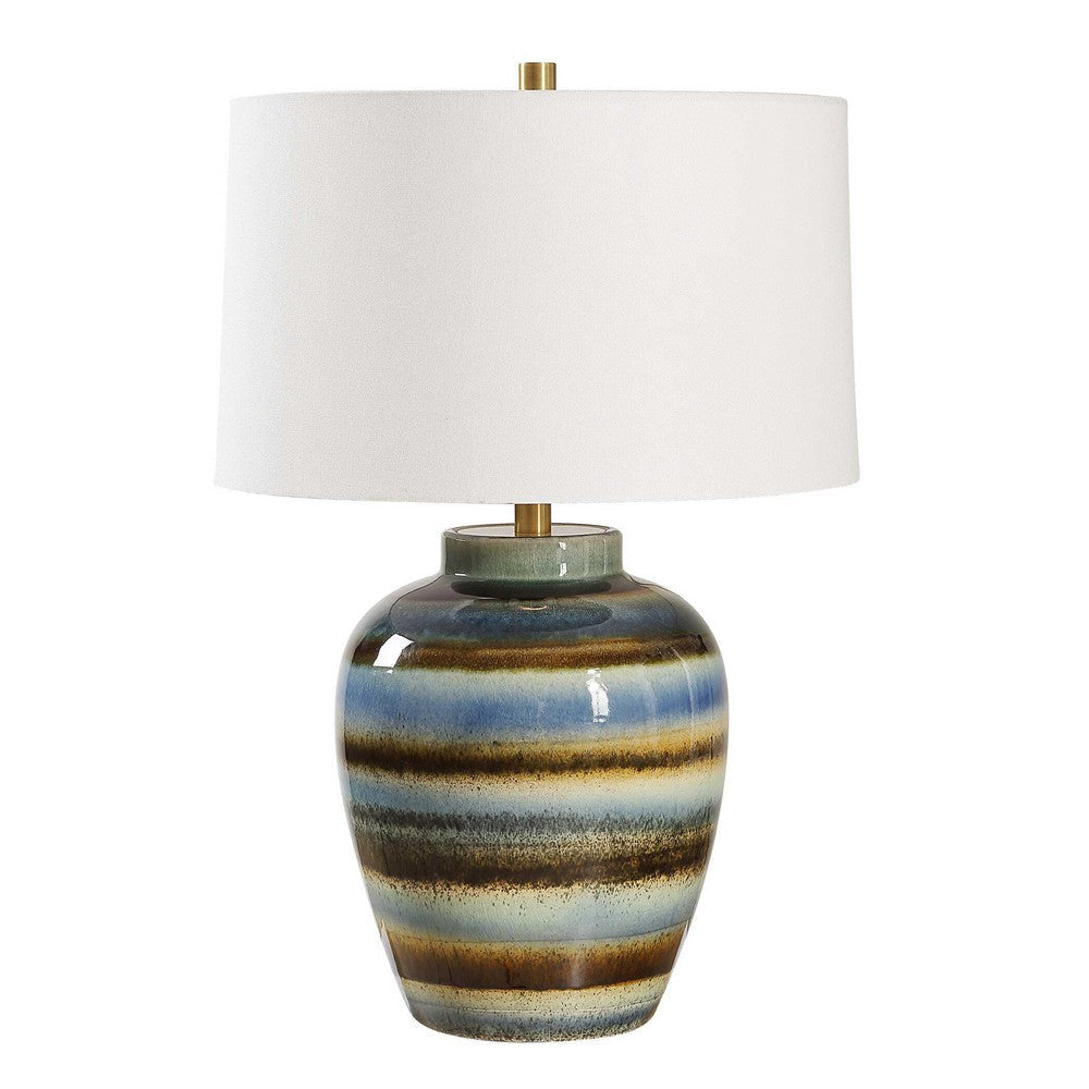 Uttermost Judarn Blue Brown Table Lamp UT-30493