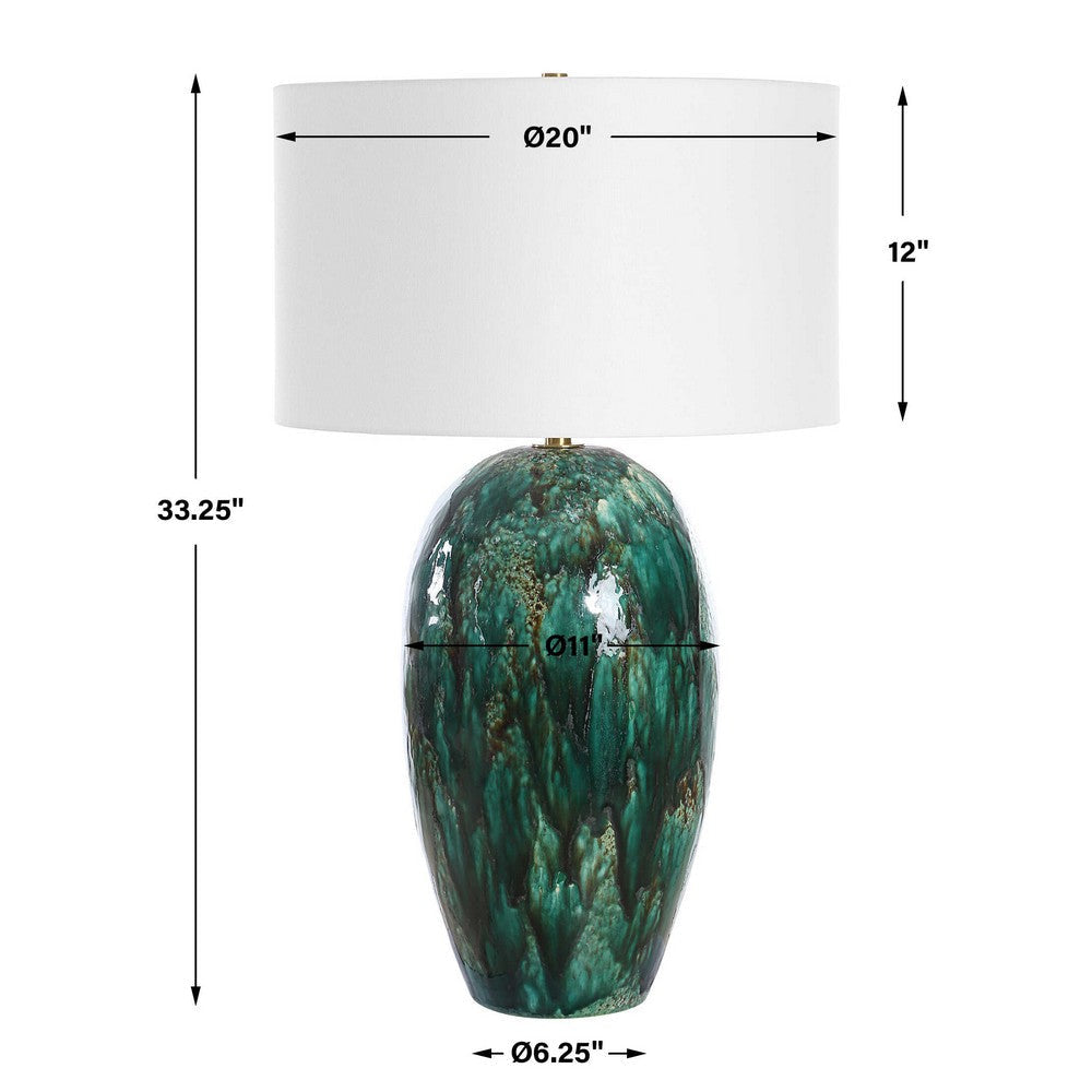 Uttermost Ceralene Green Table Lamp UT-30494