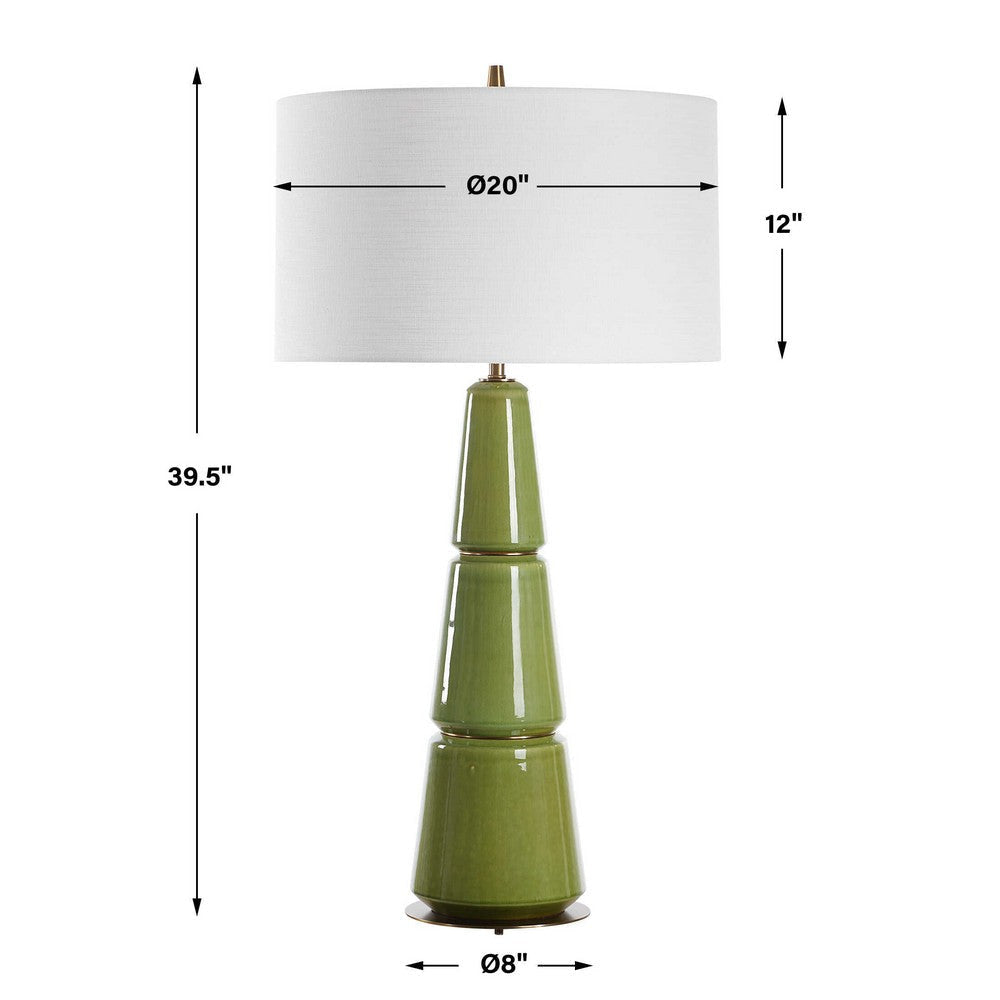 Uttermost Mendell Moss Green Table Lamp UT-30502