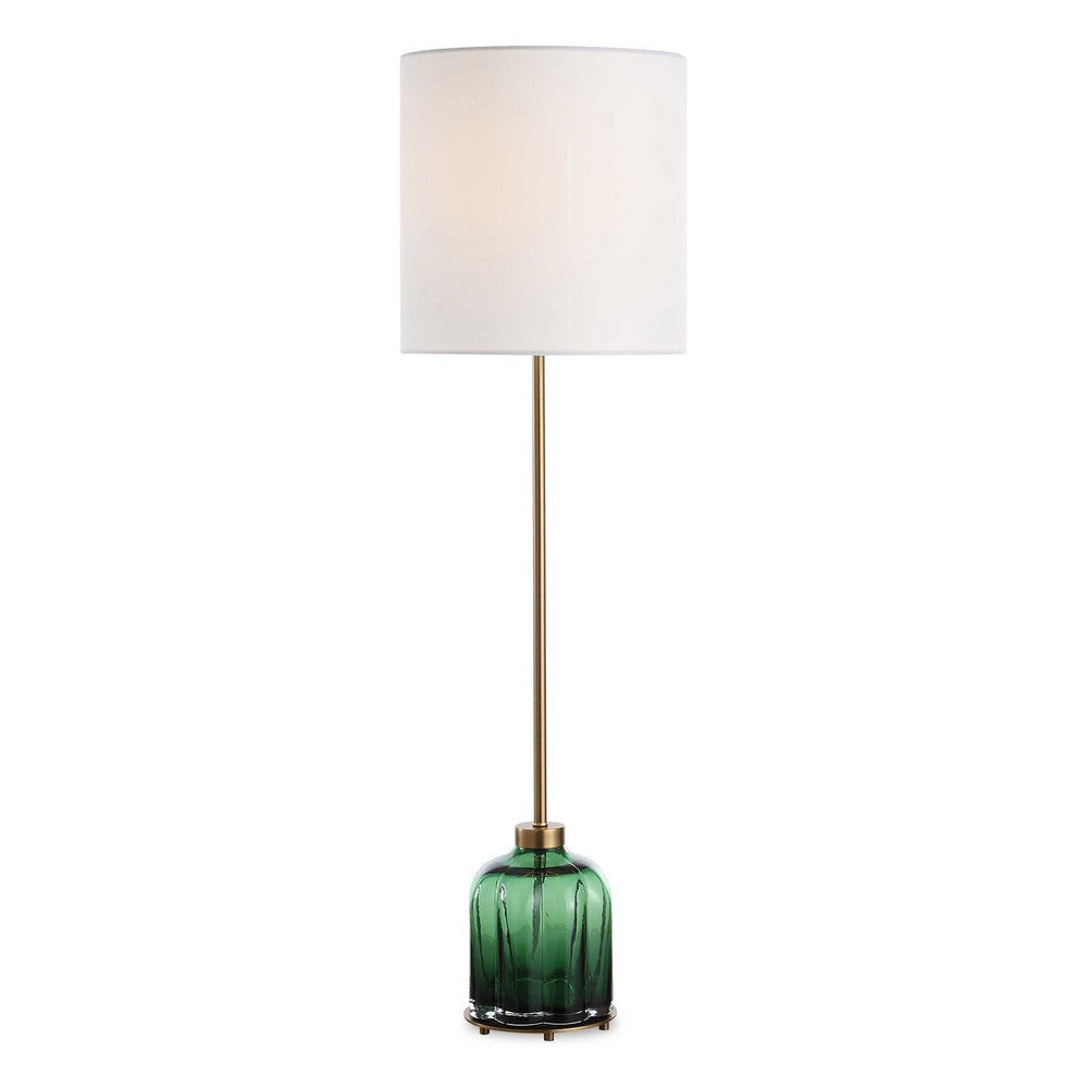 Uttermost Lois Green Glass Buffet Lamp UT-30504-1