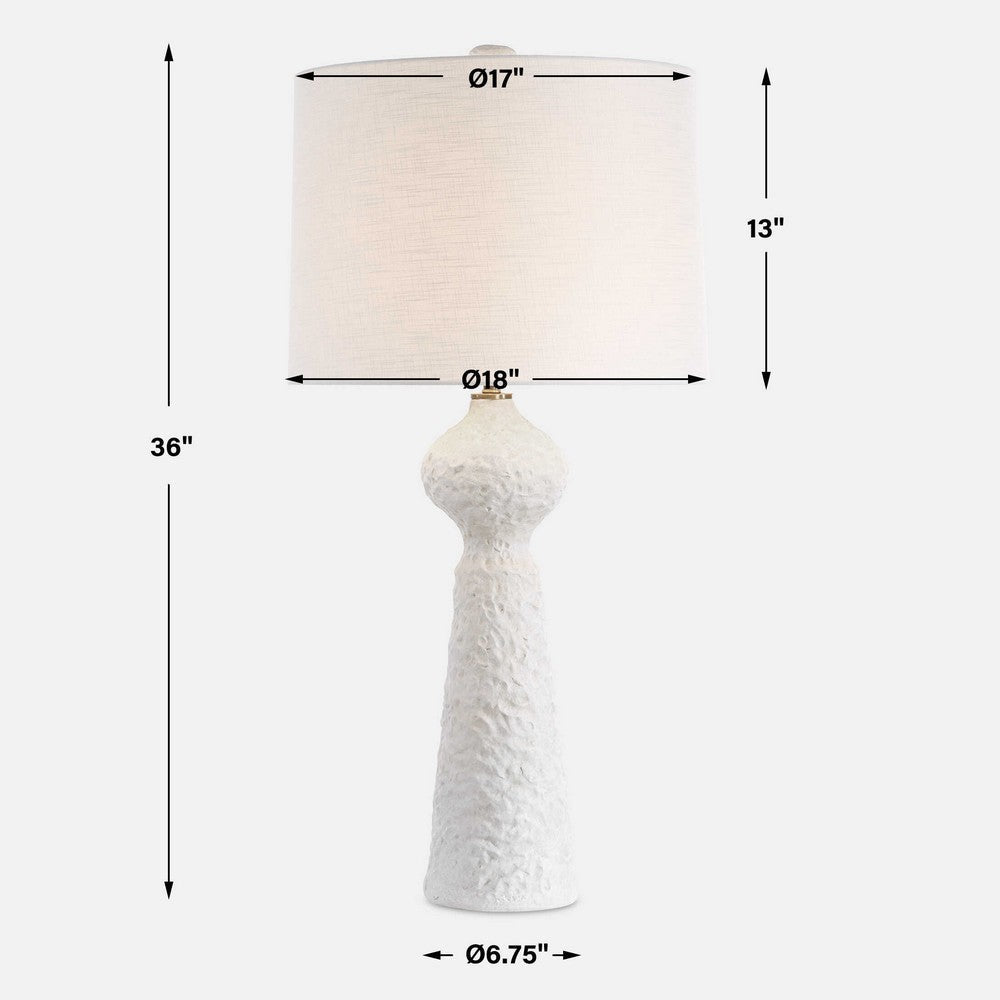 Uttermost Sonata Textured White Table Lamp UT-30511