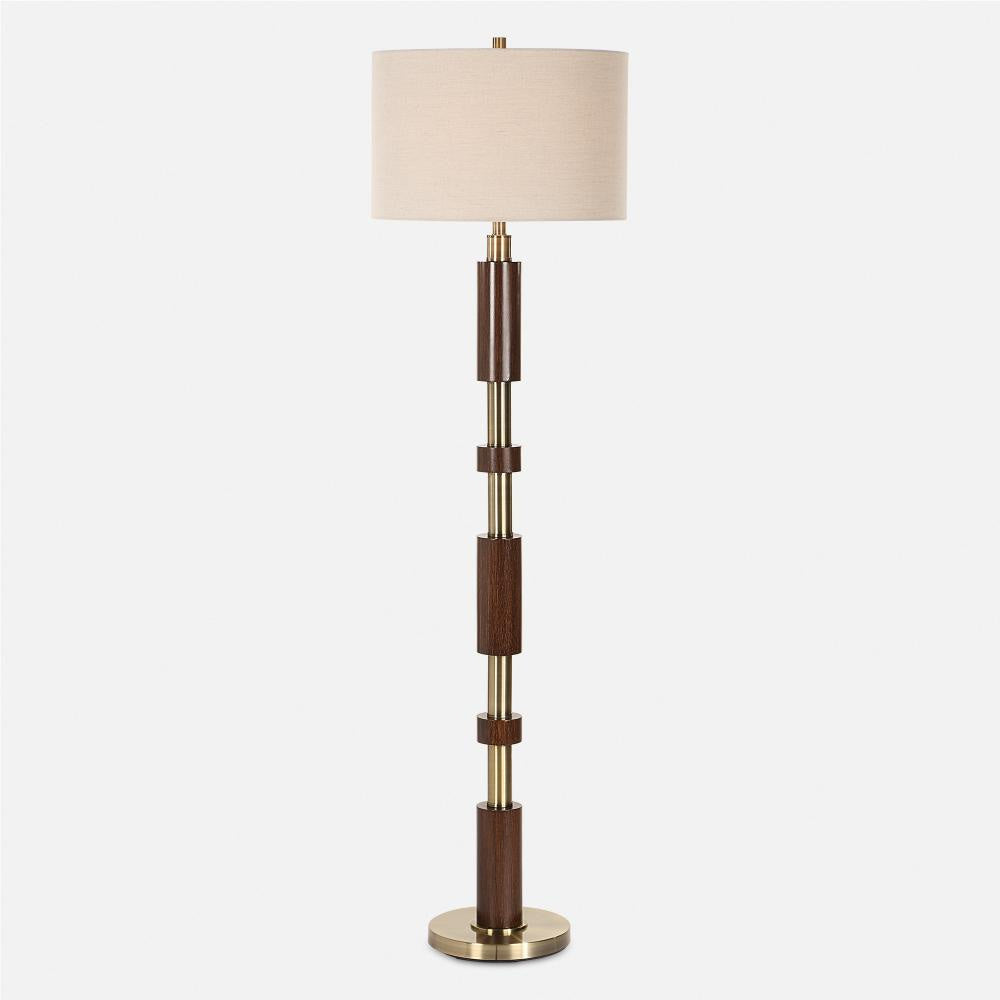 Uttermost 30516-1 Stacked - 1 Light Floor Lamp-62.5 Inches Tall and 18 Inches Wide UT-30516-1