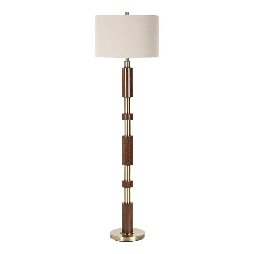 Uttermost 30516-1 Stacked - 1 Light Floor Lamp-62.5 Inches Tall and 18 Inches Wide UT-30516-1