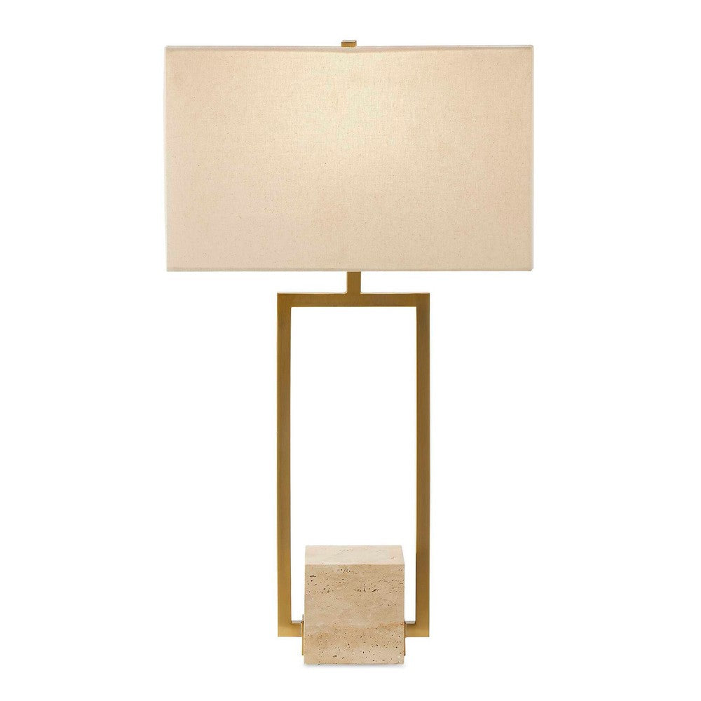 Uttermost Warrick Modern Travertine Table Lamp UT-30537-1