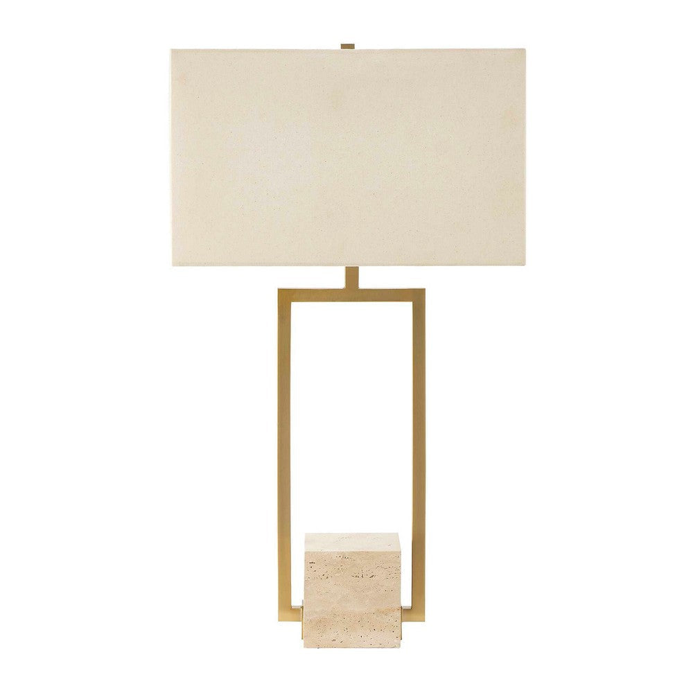Uttermost Warrick Modern Travertine Table Lamp UT-30537-1
