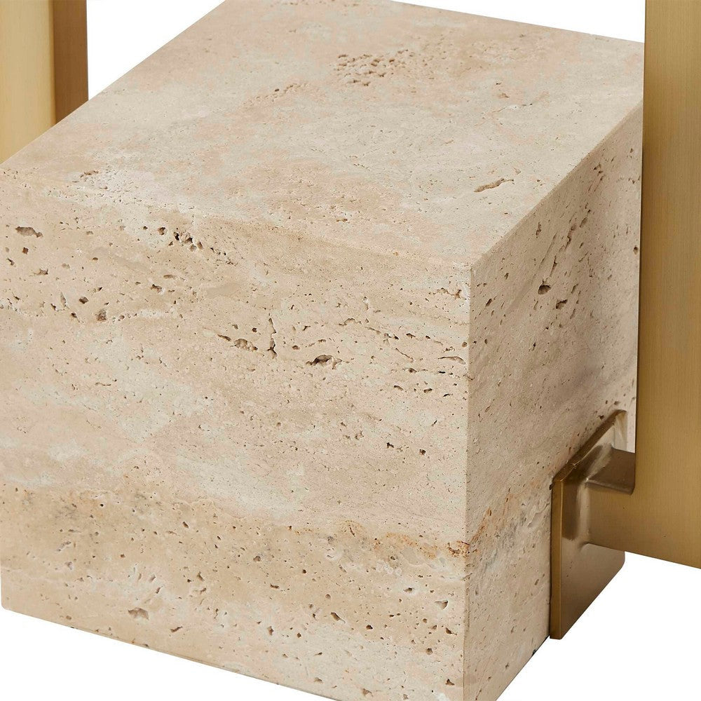 Uttermost Warrick Modern Travertine Table Lamp UT-30537-1