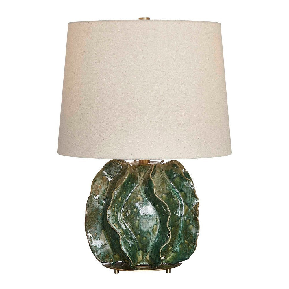 Uttermost Guinevere Deep Green Table Lamp