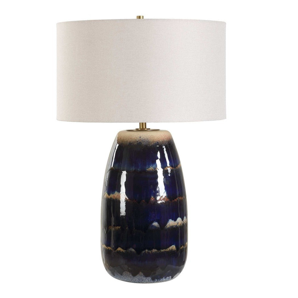 Uttermost Orleans Blue Glaze Table Lamp UT-30549