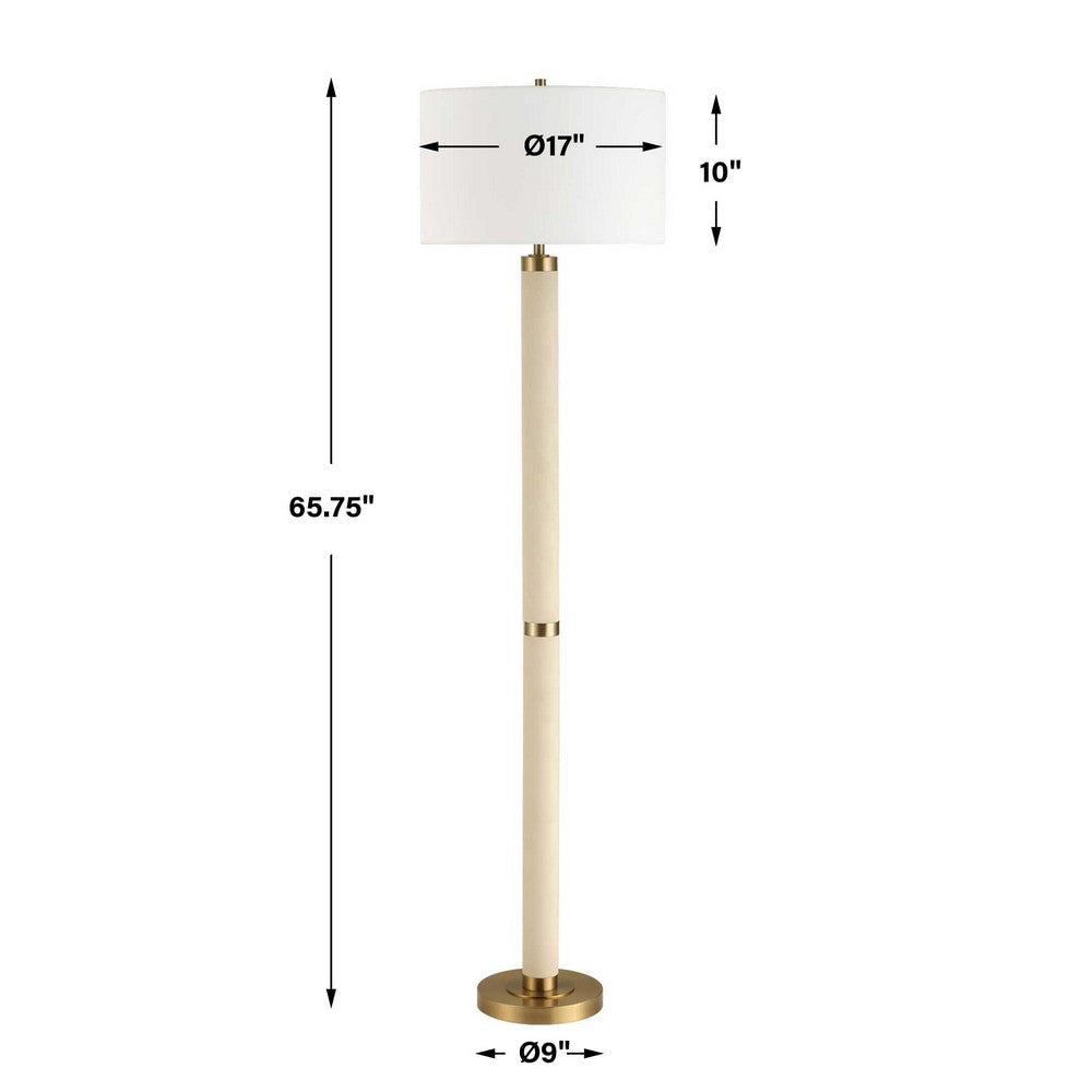 Uttermost Wessex White Floor Lamp UT-30551