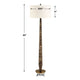 Uttermost Tyree Brown Marble Floor Lamp